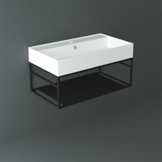 Консоль под раковину Simas Agile 80 AGSS81 Черная матовая